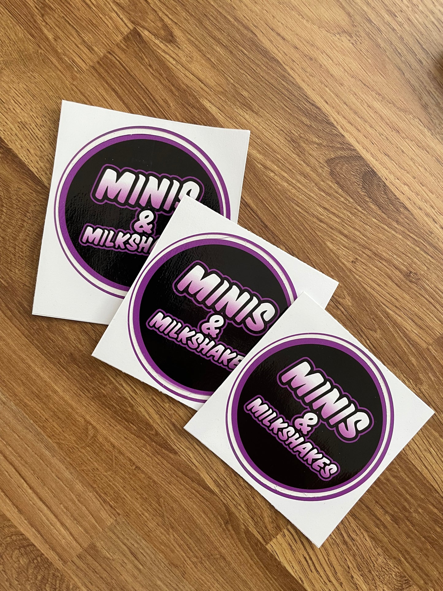 Minis & Milkshakes event sticker