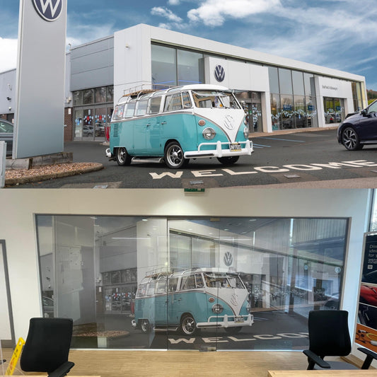 One of our images used as office backdrop