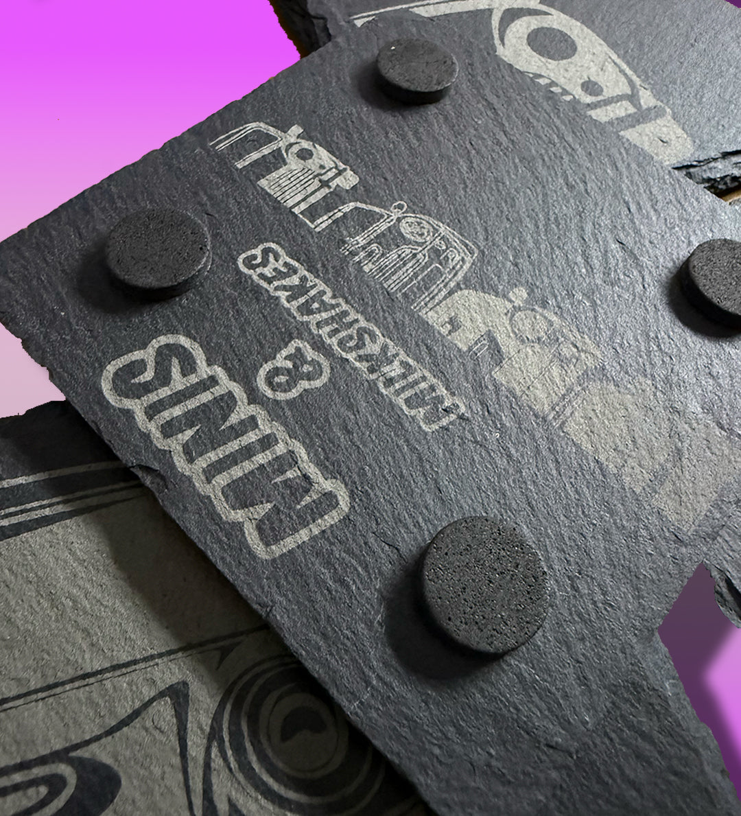 Minis & Milkshakes slate coasters